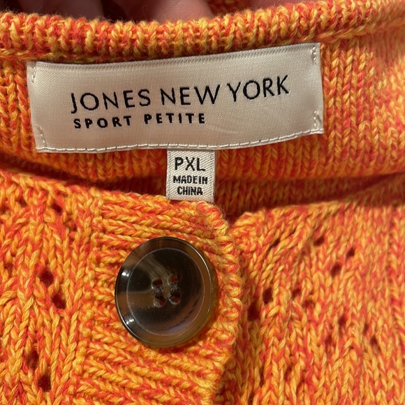 EUC JONES New York Sport Petite Cardigan. PXL - Picture 6 of 7